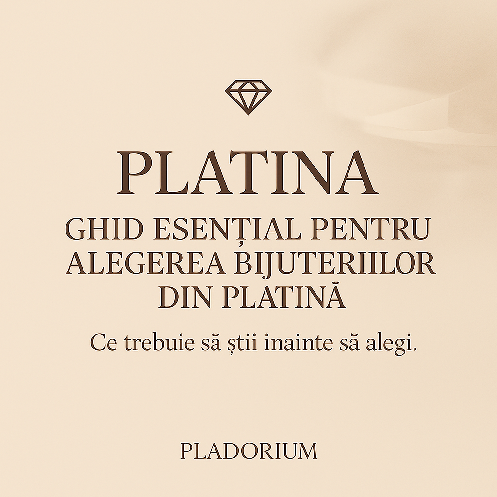 Ghid pentru alegerea bijuteriilor din platină PT950. Pladorium ofera sfaturi pentru inele și verighete de lux.