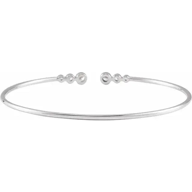 Brățară Rhéa din aur de 14K cu diamante naturale 0.25ct, design elegant și atemporal, potrivită pentru femei. Cadou ideal.