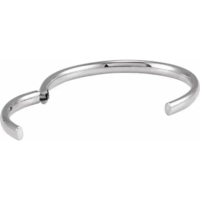 Elegant minimalist white gold bracelet Lyra, 14K, inspired by the Lyra constellation, premium gift for women, 5mm width.