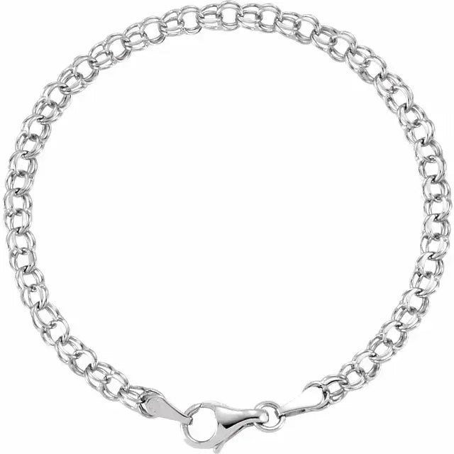 Brățara elegantă din aur alb 14K Orla, design minimalist, ideală pentru femeile care apreciază rafinamentul și luxul accesibil.