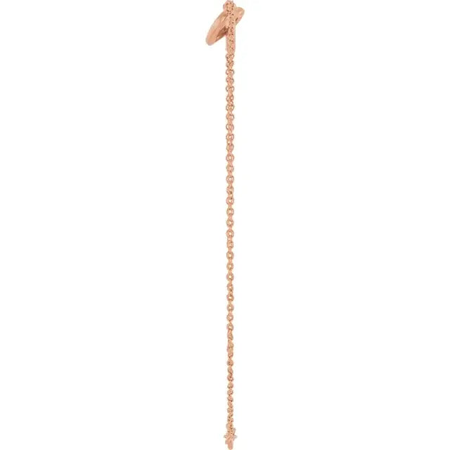 Brățară din aur roz Sorelle, design minimalist, simbolizând conexiunea și dragostea, ideală ca bijuterie rafinată pentru femei.