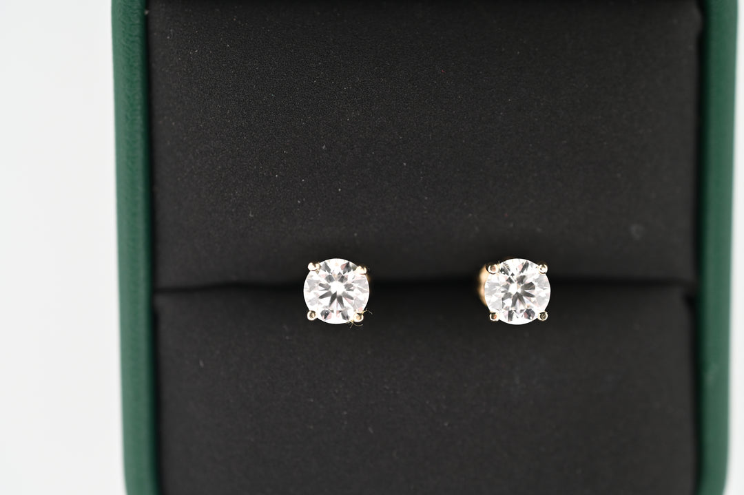 Cercei aur cu diamante naturale, design elegant și luxos, inspirat de zeița Selene, potriviți pentru femei, cadou premium