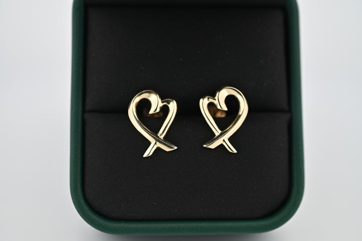 Cercei Aur Eros din aur galben, design elegant inspirat de iubire, ideali pentru cadou femei, lux și preț accesibil, diamante lab grown.