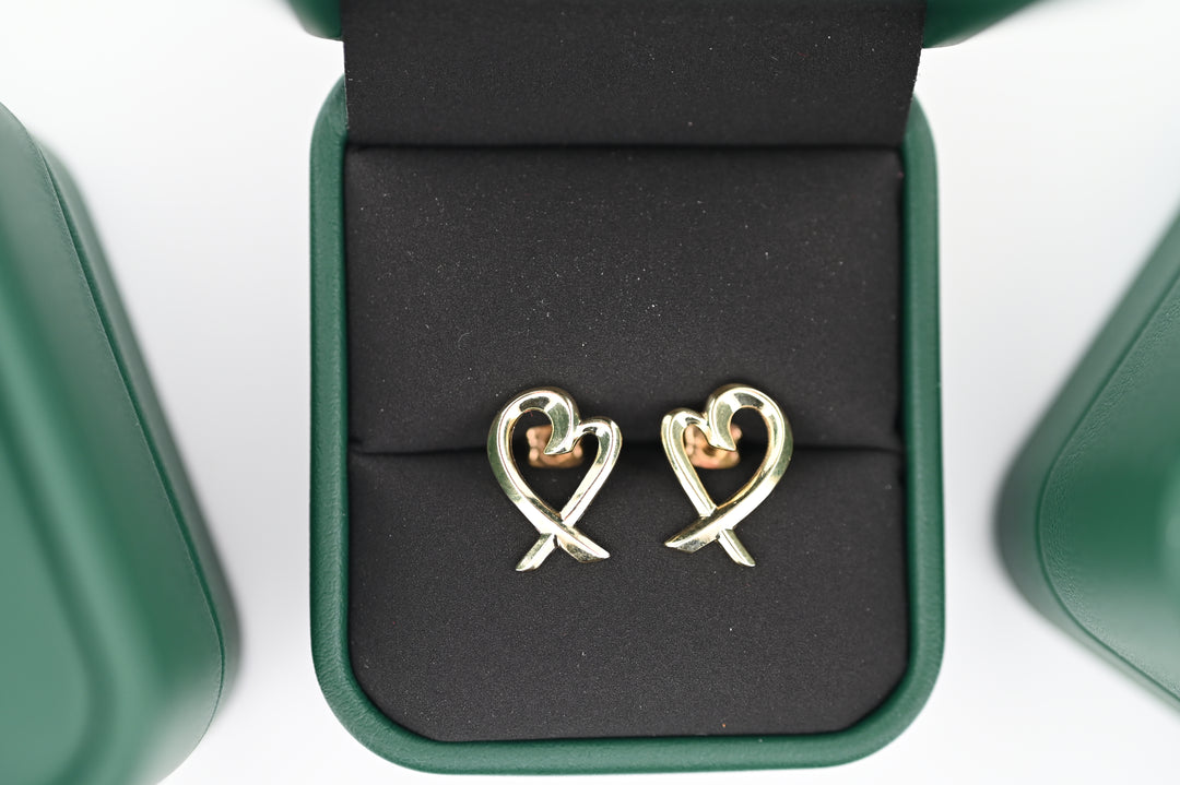 Cercei Aur Eros în formă de inimă, aur galben, eleganți și romantici, cadou perfect pentru femei, design inspirat de zeul iubirii, premium.