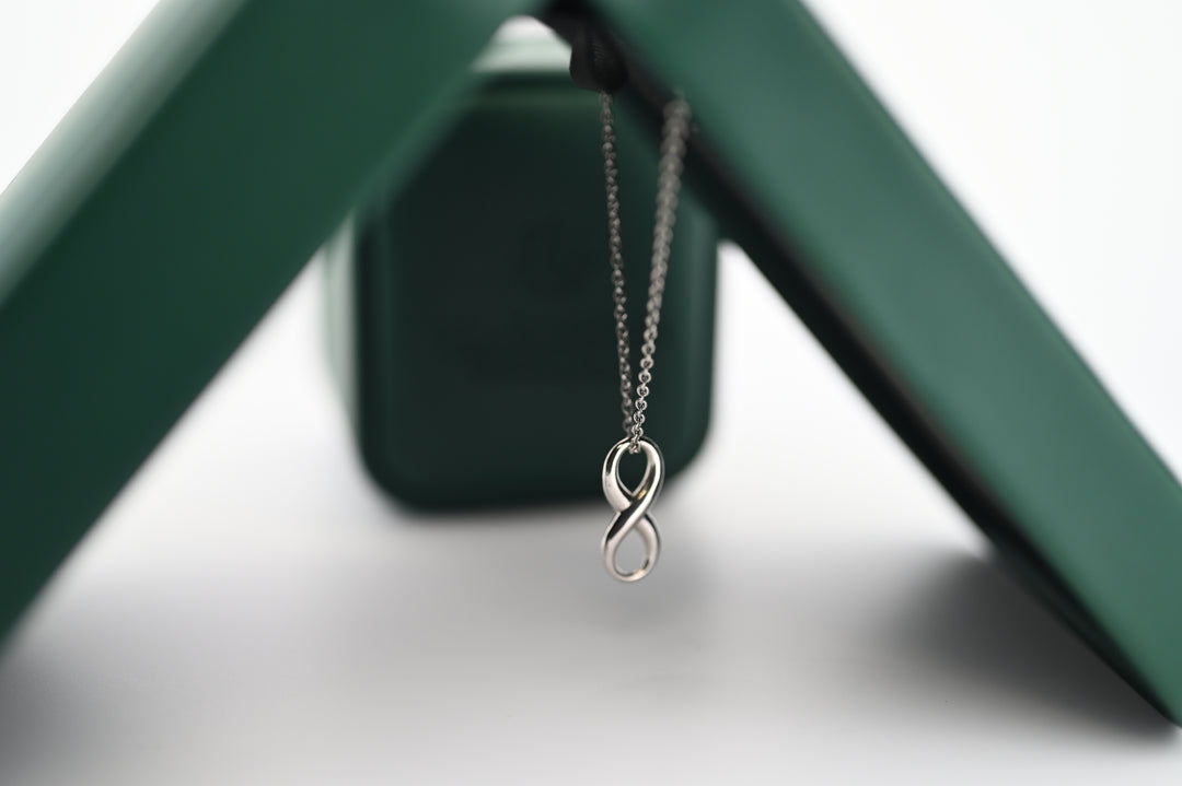 Pandantiv Lant Platina 1mm Artemis, simbol infinit platină, bijuterie damă premium, stil elegant și rezistent, cadou lux.
