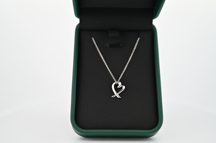 Colier platină Lant Platina 1mm cu Pandantiv Eros, simbol al eternității, elegant în cutie cadou, perfect pentru femei.