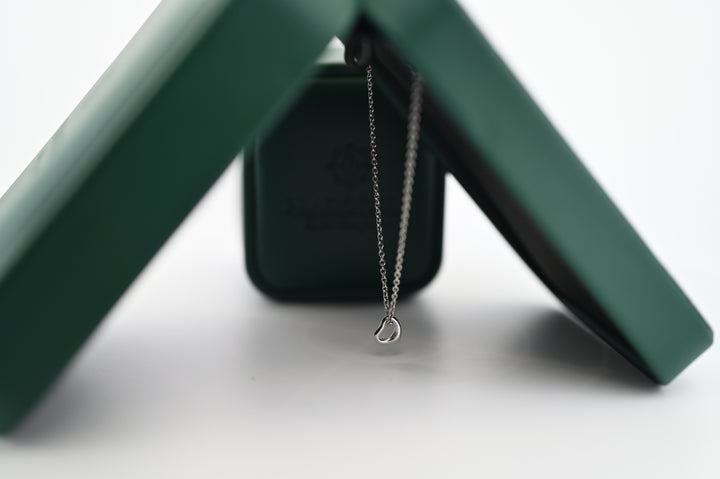 Pandantiv din platină Hera, elegant și premium, în cutie verde lux, perfect pentru femei, cu design rafinat, un cadou ideal.