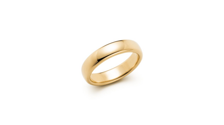 Verighetă elegantă din aur galben de 3mm, design minimalist, simbol al iubirii eterne, ideală ca dar prețios pentru femei.