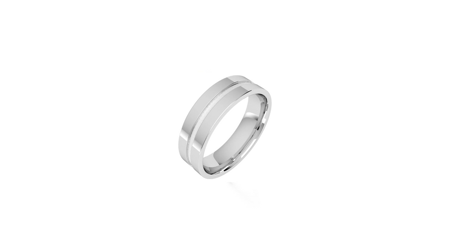 Verighetă din platină modernă și eleganta cu design minimalist, perfectă pentru femei, cadou premium și pret accesibil.